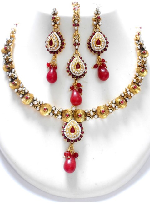 Polki Necklace Set